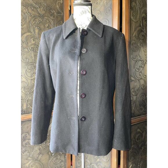 Classiques Entier Wool Cashmere Blend‎ Black Jacket Women's Size M - Picture 1 of 7